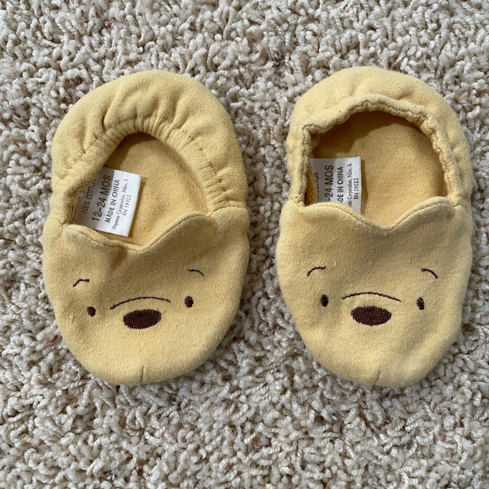 Adorable Pooh Baby Slippers